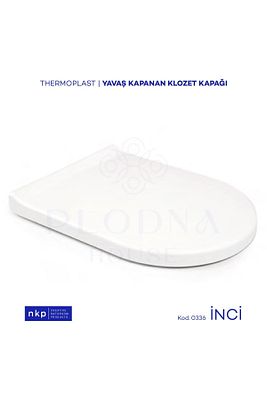 Inci D-form Yavaş Kapanan Klozet Kapağı Üstten Sıkmalı Menteşeli ürün fotoğrafı