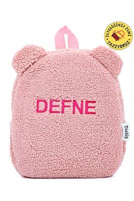 [ Istediğiniz Ismi Yazıyoruz ] Teddy Pembe 0-8 Yaş Çocuk Sırt Çantası, Anaokulu-kreş Sırt Çantası ürün fotoğrafı