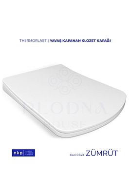 Zümrüt Kare Yavaş Kapanan Klozet Kapağı Üstten Sıkmalı Menteşeli ürün fotoğrafı