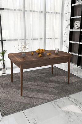 Yemek Masası Ahşap Masa 6 Kişilik Masa( Lüx Koyu Kemençe) ürün fotoğrafı