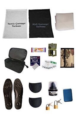 Erkek 14 Parça Asker Malzemesi ürün fotoğrafı