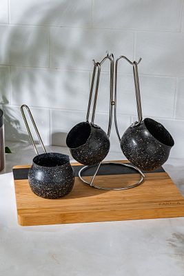 Biogranit Steel Plus Cezve Takımı Siyah ürün fotoğrafı