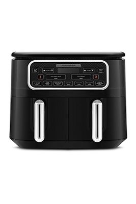 Air Pro Cook Duo Ev Yemeği XXXL 4+4 Litre Airfryer Black Chrome 8 Kişilik ürün fotoğrafı
