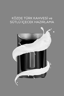 Hatır Köz Sütlü Türk Kahve Makinesi Antrasit ürün fotoğrafı