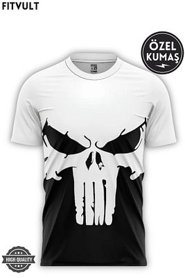 Antrenman Spor Mma Fitness Boks Punisher Forma Tişört Compression Nefes Alabilen Kumaş Gym ürün fotoğrafı