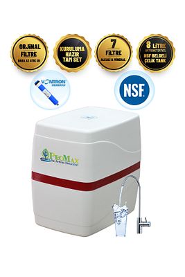 15 AŞAMALI MİNERAL & ALKALİ VONTRON MEMBRAN NSF ÇELİK TANKLI SU ARITMA CİHAZI ürün fotoğrafı