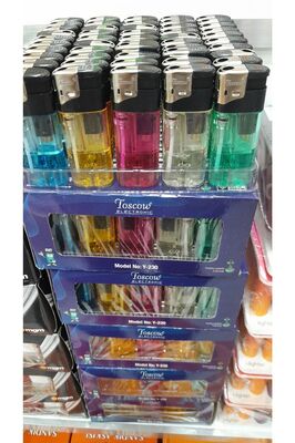 Toskow Manyetolu Çakmak 50 Li Şeffaf Cam Doldurulabilır ürün fotoğrafı