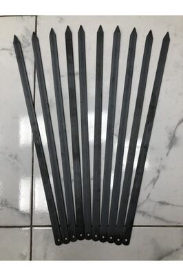 Adana Kebap Şişi 55 Cm - 10 Adet Silme Kıyma Şişi ( Kebap - Beyti ) ürün fotoğrafı