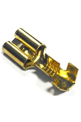 Terminal Kablo Ucu Tırnaklı Dişi Fiş 50 Adet 6.3 mm ürün fotoğrafı