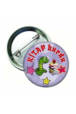 Kitap Kurdu Rozeti 20 Adet ürün fotoğrafı