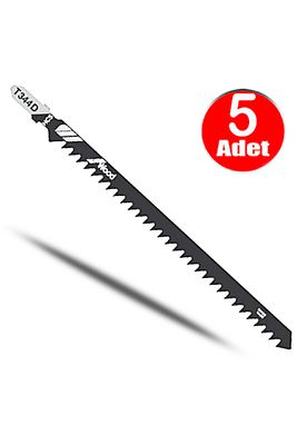 T344D Master Uzun Boy Dekupaj Testere Bıçağı Ucu 152mm Hcs Ahşap Plastik Dekopaj Ağzı -5li paket ürün fotoğrafı