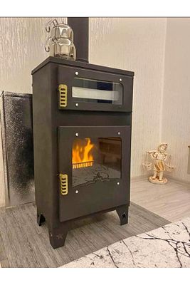 Pelet Sobası Elektriksiz Roket Pelet Soba, Ev ,kafe, Bar Ve Kış Bahçesi Kuzine Orjinal Ürün ürün fotoğrafı
