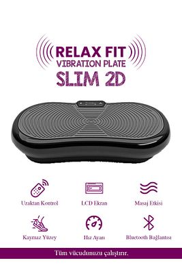Slim 2d 5 Programlı Vibration Plate Titreşimli Spor Fitness Egzersiz Aleti Cihazı ürün fotoğrafı