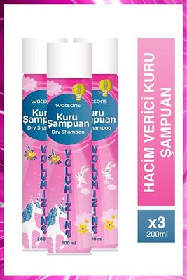 Hacim Verici Kuru Şampuan 200 ml 3 Adet ürün fotoğrafı