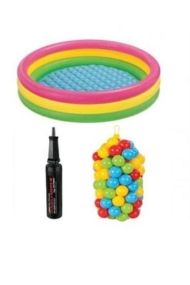 86 Cm Havuz + 100 Adet 6cm Top + Pompa ürün fotoğrafı