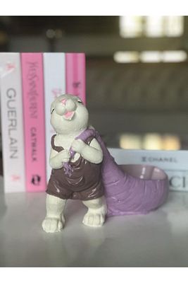 Dekoratif Havuç Saksılı Tavşan Biblosu ürün fotoğrafı