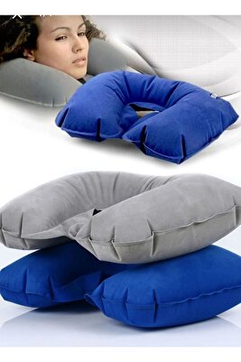 ® Ortopedik Araç Yolculuk Seyahat Oto Boyunluk Destek Yastığı Şişme ürün fotoğrafı