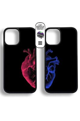 Cane Case Kalp Desenli Özel Tasarım Kişiye Özel Couple(sevgili-çift) telefon Kılıfı ürün fotoğrafı