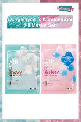 Aiır Snowy Maske + Air Watery Maske 2'li Set ürün fotoğrafı