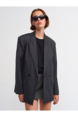 60713 Blazer Ceket-Antrasit ürün fotoğrafı