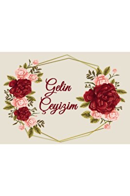 Çeyiz Koli Etiketi 10 Adet A4 Ebat Baskılı Sticker ürün fotoğrafı