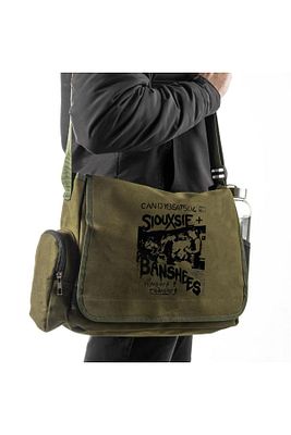 Day Light Siouxsie Banshees Baskılı Unisex Yeşil Postacı Çantası ürün fotoğrafı
