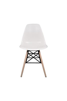 Beyaz Eames Plastik Kafesli Sandalye - Cafe Balkon Mutfak Sandalyesi ürün fotoğrafı