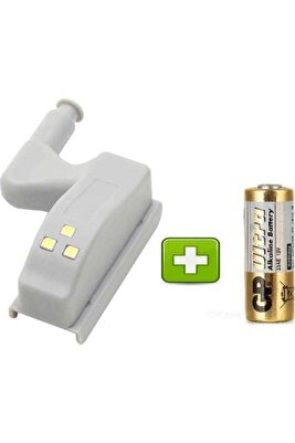 Gardrop Mutfak Dolap Içi Sensörlü Led Işık Aydınlatma Menteşe Üstü Enerji Tasarruf Lamba 1 Adet ürün fotoğrafı