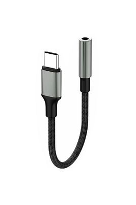 Yüksek Kalite Tak Çalıştır Type-c To Aux 3.5mm Kulaklık Jak Dönüştürücü Kırılmaz Hasır Örgü Kablo ürün fotoğrafı