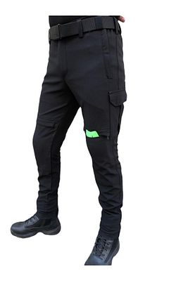 Yazlık Siyah Motorcu Pantolonu ürün fotoğrafı