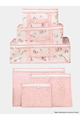 Doğuma Hazırlık Bebek Bakım Çok Amaçlı Düzenleyici 6 Parça (PEMBE) ürün fotoğrafı