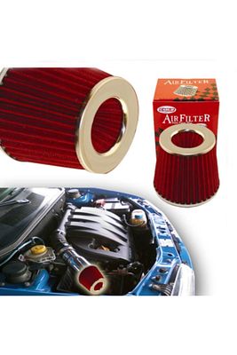 Carub Ses Ve Performans Arttırıcı Açık Hava Filtresi +6 Hp Kırmızı Aparatlı Üniversal ürün fotoğrafı