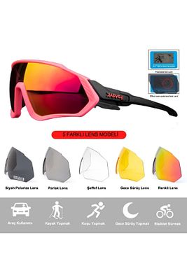 Blizzard Değişebilir 5 Lens Mtb Polarize Bisiklet Spor Dağ Kayak Gözlüğü ürün fotoğrafı