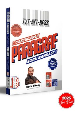 Tyt - Ayt - Kpss Taktiklerle Paragraf Tamamı Video Çözümlü Soru Bankası 2025 Baskı ürün fotoğrafı