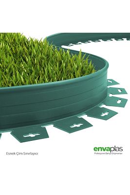 Pratik Garden Çim Ayırıcı 25 M Yeşil Çim Sınırlayıcı Taş Toprak Ayıracı Çim Ayracı Çim Bariyeri ürün fotoğrafı