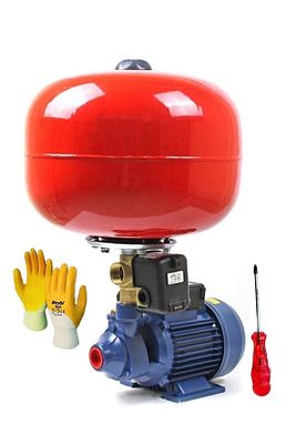 100% Bakır Qb Dkm60 24 Lt Tank 1 Hp Santrifüj Otomatik Hidrofor Pompa Paket 0.75 Kw 35mt Dike Atar ürün fotoğrafı