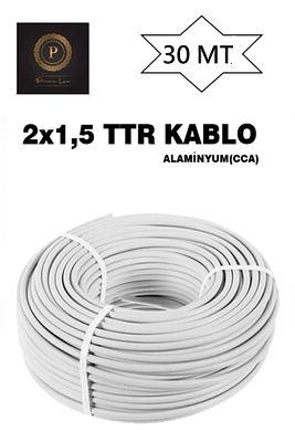 2x1,5 Çok Telli Ttr Kablo 30 Metre (cca) ürün fotoğrafı