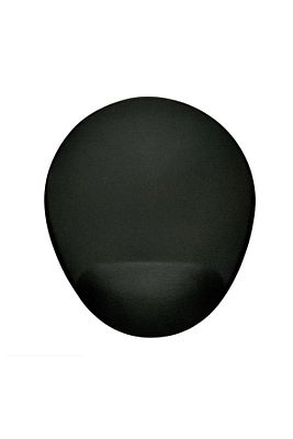 Bilek Destekli Mouse Pad - Siyah Oval Bileklikli Mousepad ürün fotoğrafı