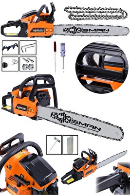 Alman Benzinli Testere 13 Hp Çift Egzozlu 72cc Ağaç Odun Kesme Makinesi Motorlu Testere Orman Motoru ürün fotoğrafı