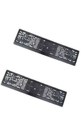 Plaka Tüv Ince Parlak Siyah Plakalık Araba Plaka Çerçevesi 2 Adet Siyah Pianoblack Bekaks ürün fotoğrafı