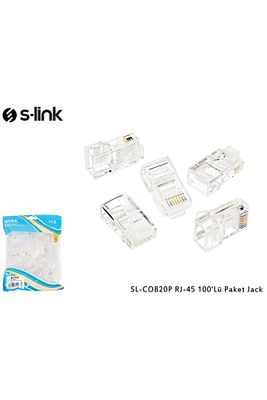S Link Sl Cob25P Rj 45 100 Lü Paket Jack Utp (Yeni Nesil) ürün fotoğrafı
