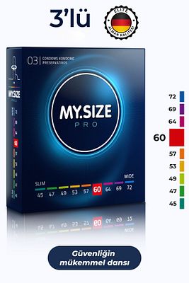 Prezervatif - Alman Kalitesi - Ultra Ince - 3'lü - 60 Beden ürün fotoğrafı