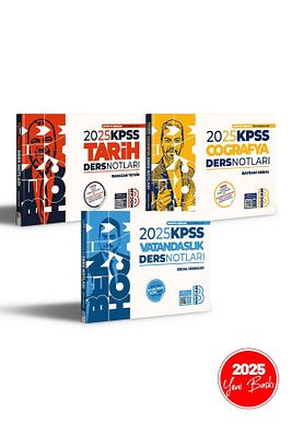 2025 Güncel Baskı Kpss Genel Kültür Ders Notları Seti ürün fotoğrafı