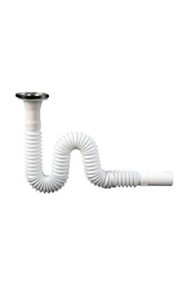 Körüklü Lavabo Sifonu Lavabo Gider Borusu 80 Cm Hortum ürün fotoğrafı