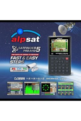 Siyah Satfinder 5 Pro Ahd Hd Görüntülü Uydu Yön Bulucu ürün fotoğrafı