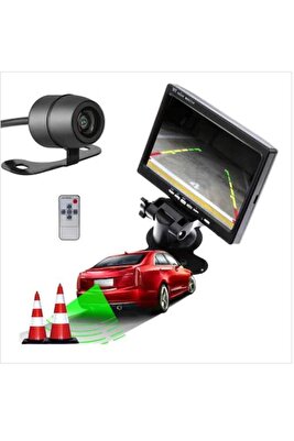 Ekranlı Araç Park Geri Vites Görüş Kamerası 7 Inch ürün fotoğrafı