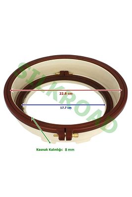 Plastik Punch Kasnağı (TAKIM) - Panç Nakış Kasnağı - 177x228mm - 56mm (2 ADET KASNAK DAHİLDİR) ürün fotoğrafı