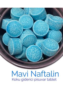 Lavabo , Wc ve Pisuvar Koku giderici Mavi Naftalin Tablet - 100 Gram ürün fotoğrafı