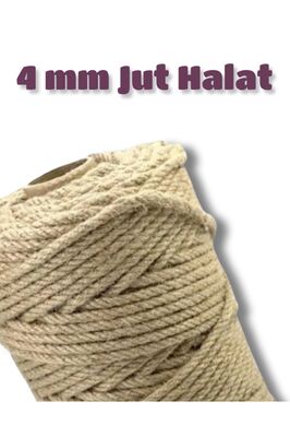 Jüt Halat Dekor Ipi 4 Mm 50 Metre Ip Halat Ip Hasır Ip Jüt Kendir Ip Jüt Çuval Ip ürün fotoğrafı
