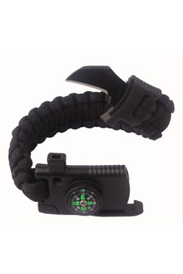 Siyah Unisex Siyah Survival Bileklik ürün fotoğrafı